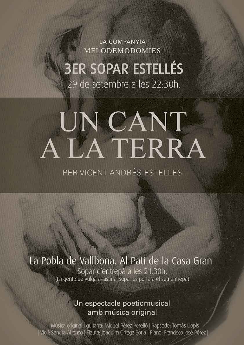 "Un cant a la terra" espectàcle poètic-musica bassat en poemes de Vicent Andrés Estellés