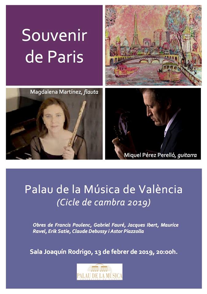 "Souvenir de Paris"- Palau de la Música de Valencia"