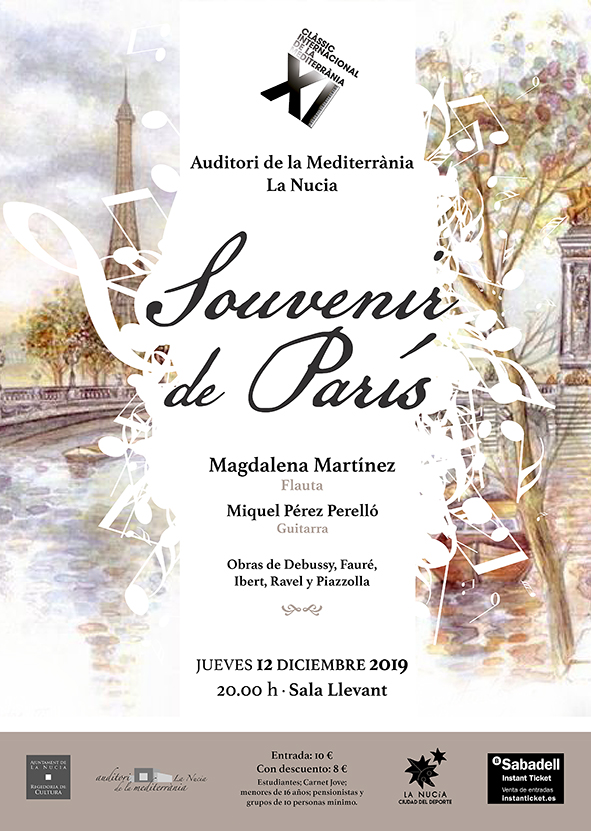 "Souvenir de Paris" con Magdalena Martínez (flauta)