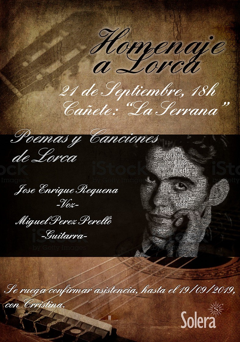 "Homenaje a García Lorca" - Canto y poesía (CANCELADO)