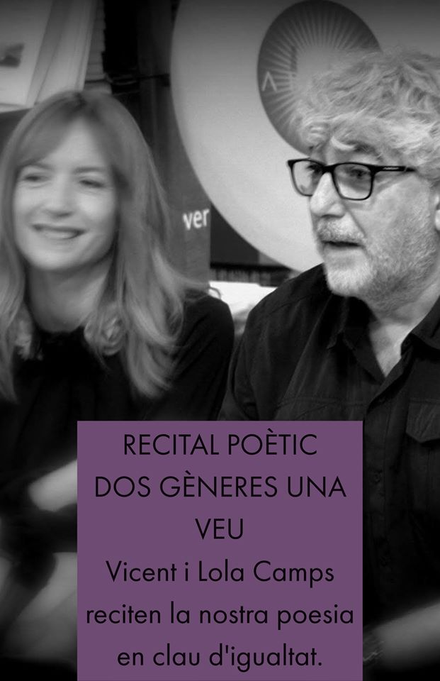 "Dos géneres una veu" recital poético- Con Lola y Vicent Camps